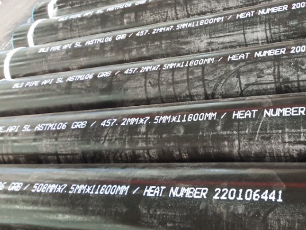 Seamless steel pipe marking requirements