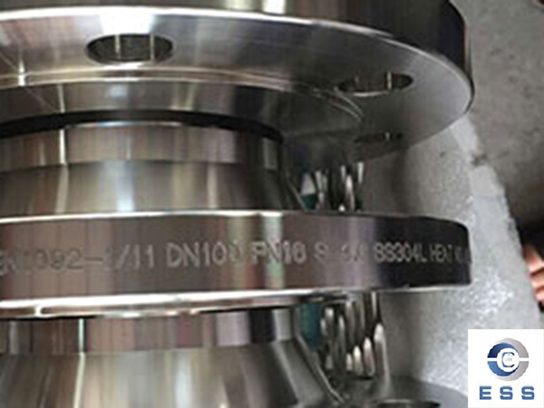 Production process of flange