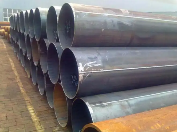 Why are large-diameter steel pipes mostly welded with steel?