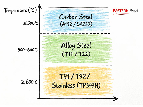 Material de tubos de caldera: tipos, grados y guía de selección