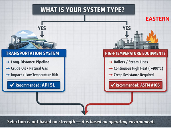 API 5L vs ASTM A106: Diferencias clave y cómo elegir para tu proyecto