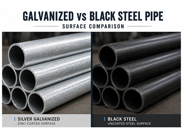 Tubería galvanizada vs tubería de acero negro: aplicaciones y diferencias