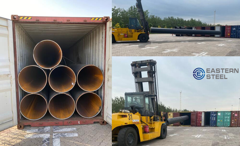 LSAW steel pipe packing process