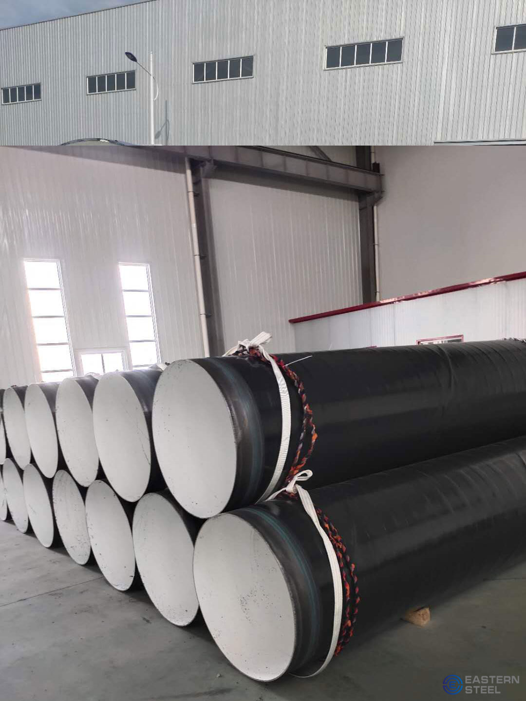 SSAW steel pipes on site are will to shipping