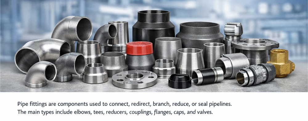 los accesorios de tubería