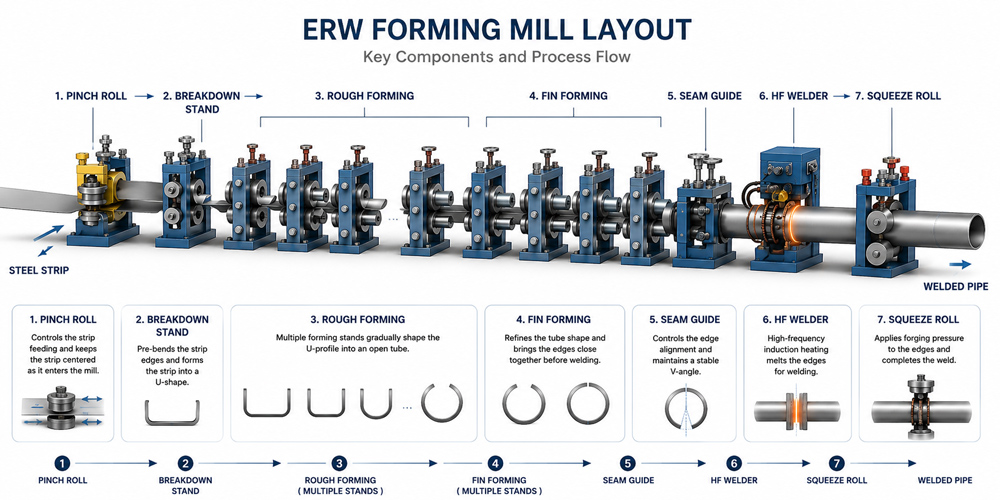 ERW Forming Mill Layout