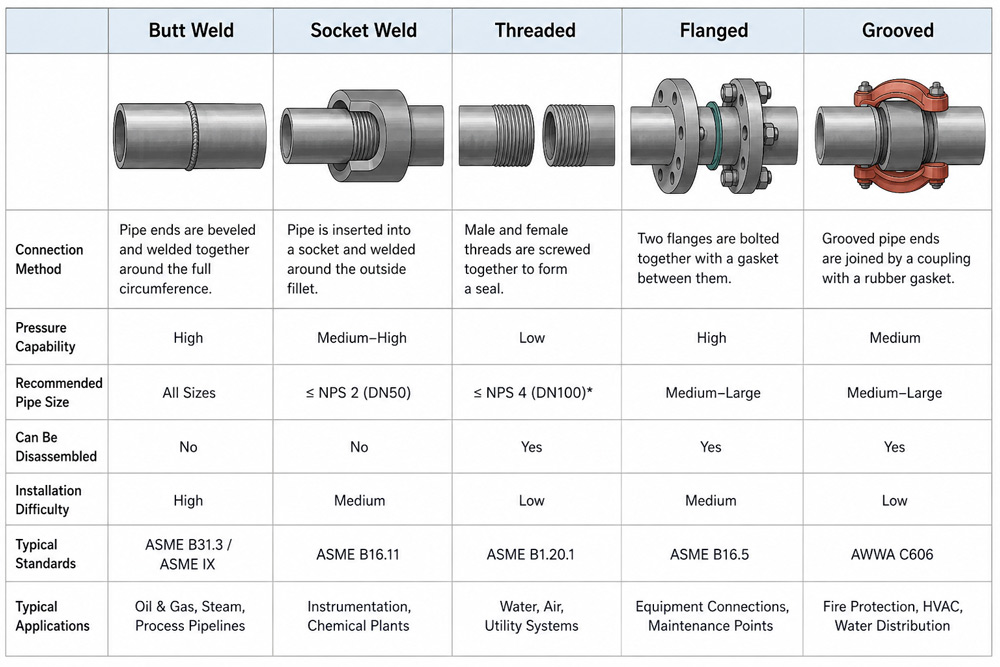 carbon-steel-pipe-connection-methods-comparison