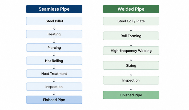 Manufacturing process comparison